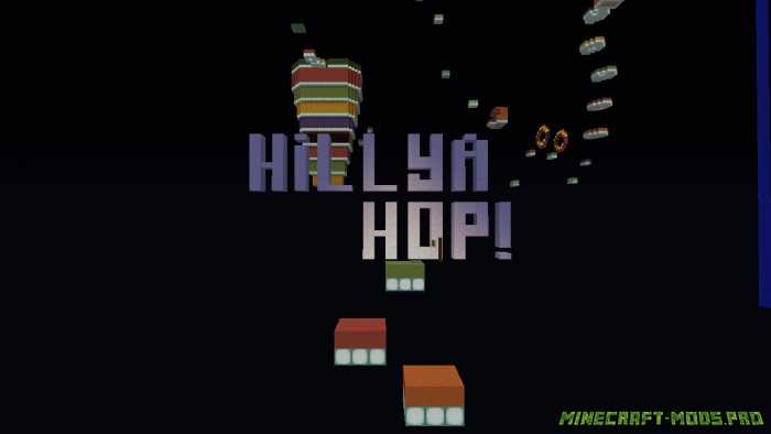 Паркур Карта Hillya Hop для Майнкрафт