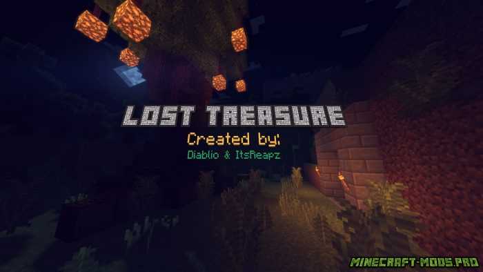 Карта приключение Lost Treasure для Майнкрафт