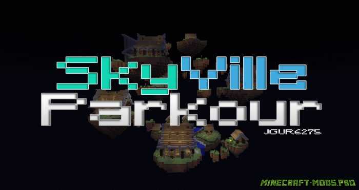 Паркур Карта Skyville для Майнкрафт