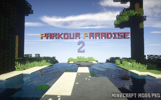 Карта Рай Паркур 2 для Майнкрафт