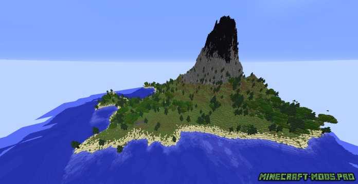 Карта Остров Вулканов для Майнкрафт