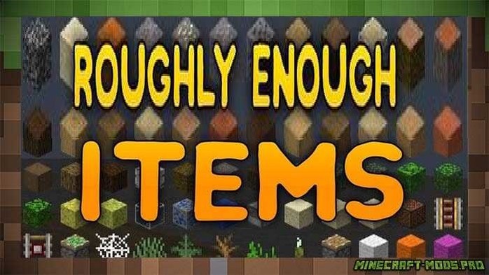 Мод Roughly Enough Items (крафт) для Майнкрафт