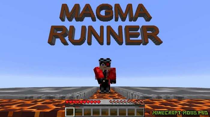 Карта Игра Гонка Magma Runner 2 для Майнкрафт