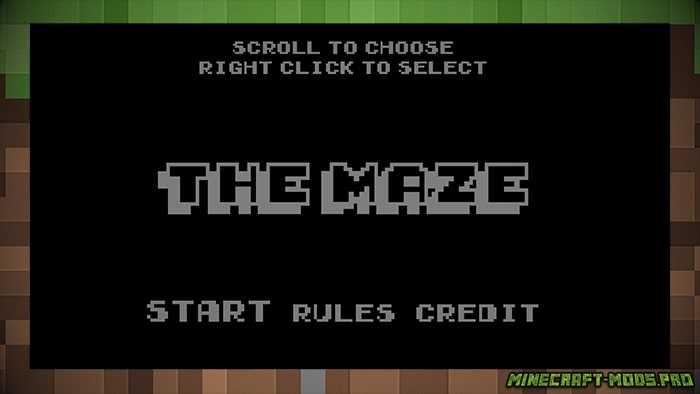Карта Лабиринт The Maze для Майнкрафт