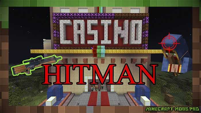 Карта Приключений Казино Night Hitman! для Майнкрафт