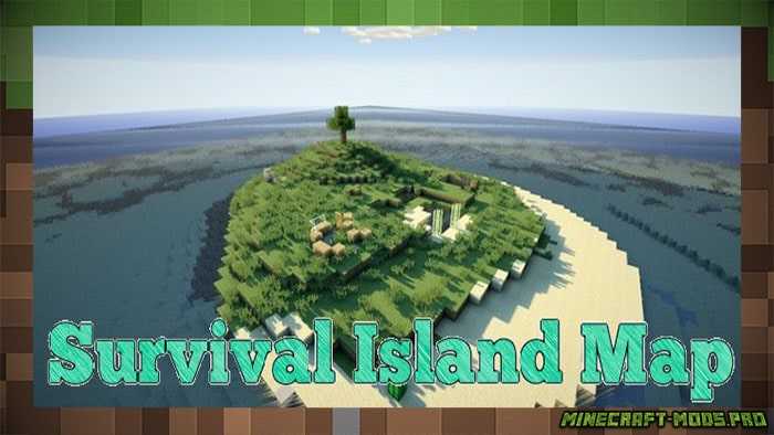 Карта острова выживания / Surviva Island для Майнкрафт