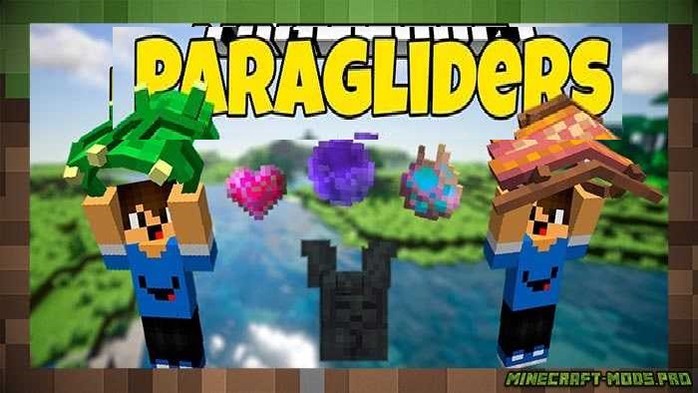 Мод Paragliders / Планер для Майнкрафт