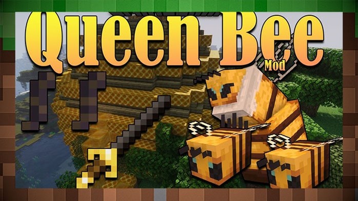 Мод Queen Bee - Пчелиная королева для Майнкрафт