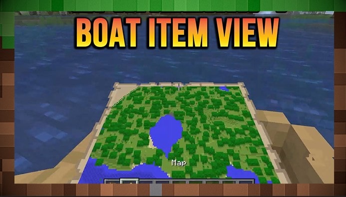 Мод Boat Item View для Майнкрафт