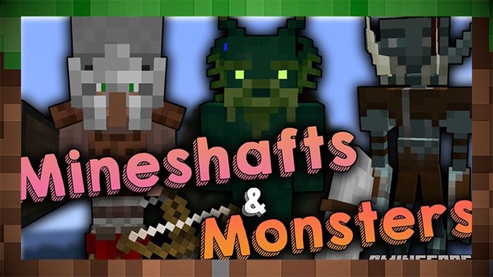 МодПак Mineshafts & Monsters / Шахты и монстры для Майнкрафт