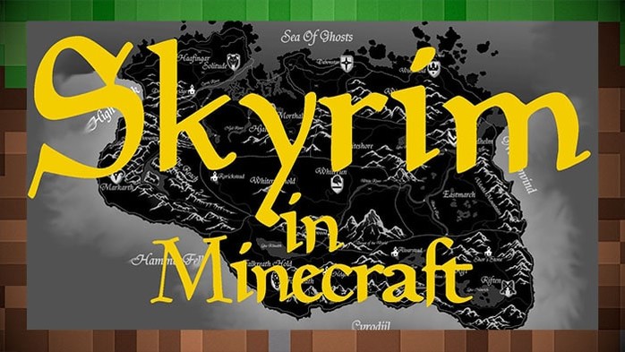 Карта Skyrim / Скайрим для Майнкрафт