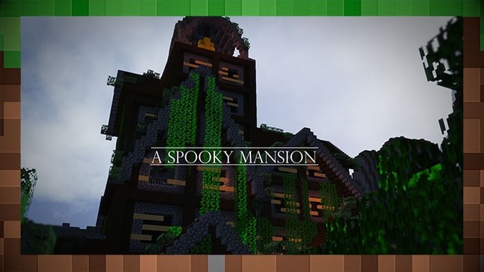 Карта Spooky Mansion приключения для Майнкрафт