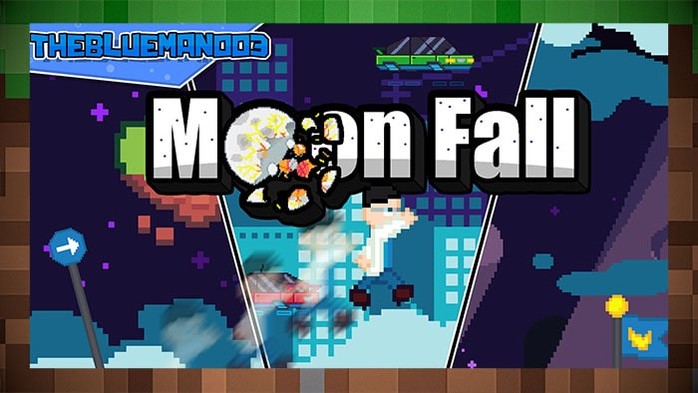 Карта Moon Fall / Падение Луны для Майнкрафт