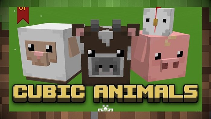 Текстуры Cubic Animals Resource Pack для Майнкрафт