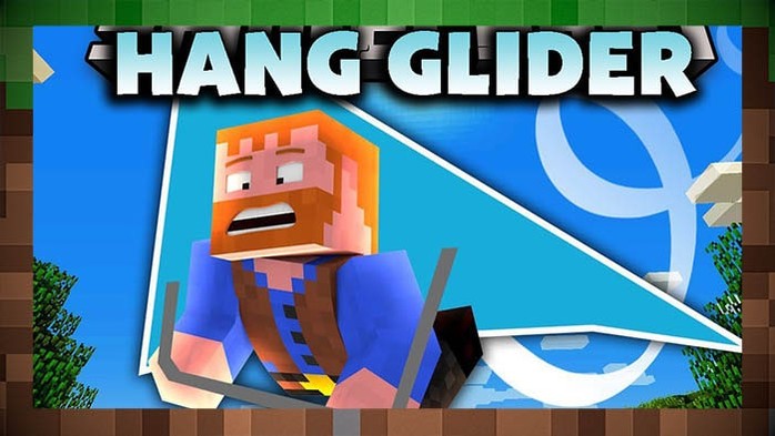 Мод Hang Glider / Дельтаплан для Майнкрафт