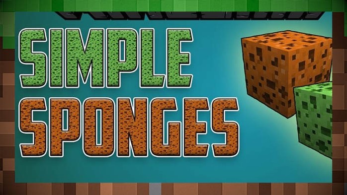Мод Simple Sponge / Губки для Майнкрафт