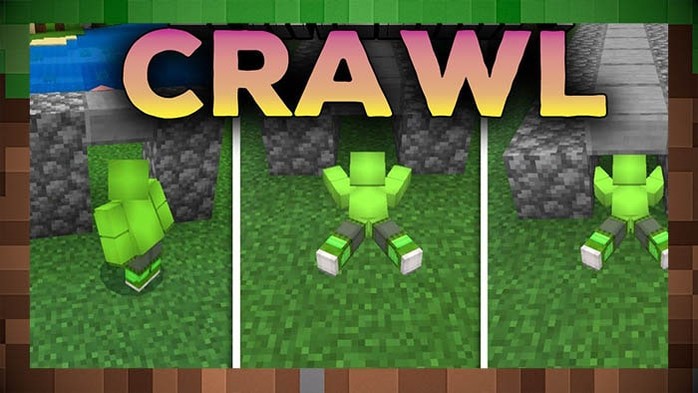 Мод Crawl / Ползанье для Майнкрафт