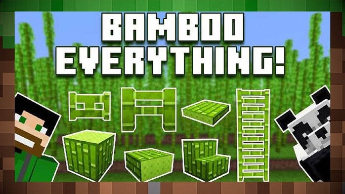 Мод Bamboo Everything «Все из бамбука» для Майнкрафт