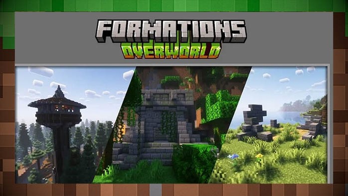 Мод Formations Overworld для Майнкрафт