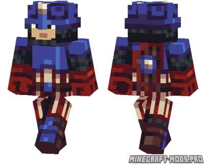 Скин minecraft для ника Капитан Америка