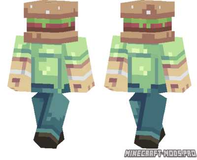 Скин minecraft для ника Burger Head