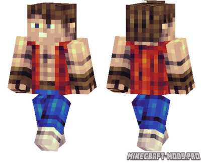 Скин minecraft для ника Красный жилет