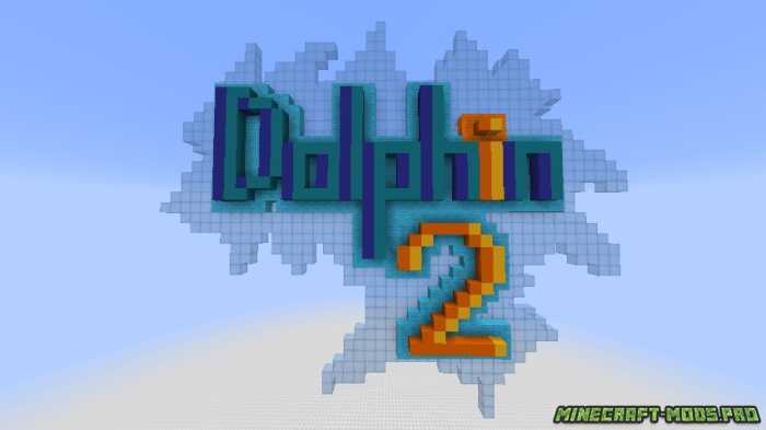 Паркур Карта Дельфин 2 для Майнкрафт