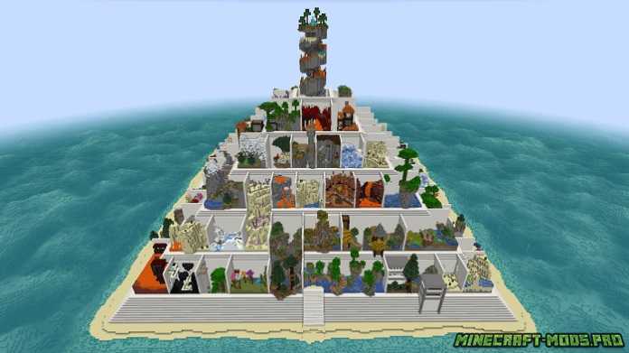 Паркур Карта Пирамида для Майнкрафт