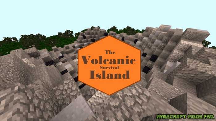 Карта Выживание на Вулкане для Майнкрафт