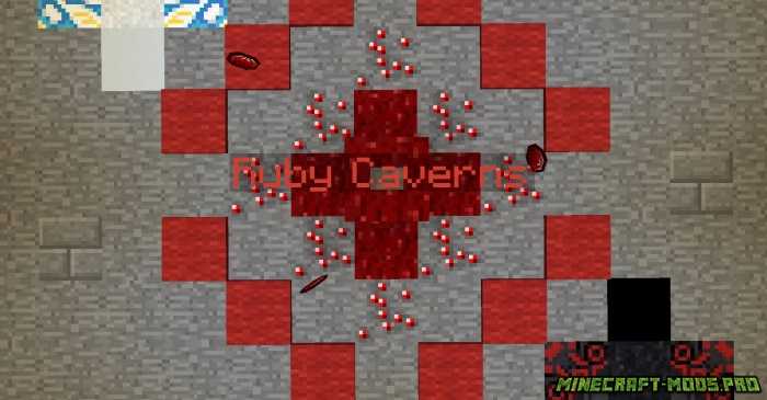 Карта Ruby Caverns для Майнкрафт