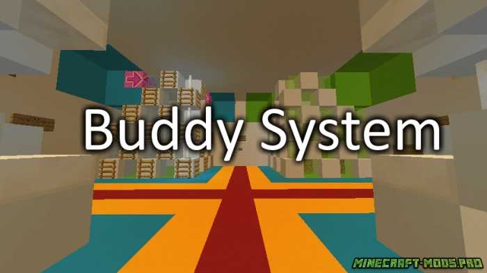 Паркур Карта Buddy System для Майнкрафт