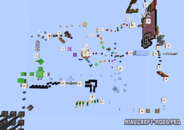 Карта Свободный Паркур для Майнкрафт