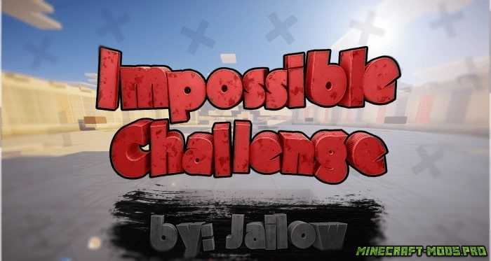 Карта головоломка Impossible Challenge для Майнкрафт