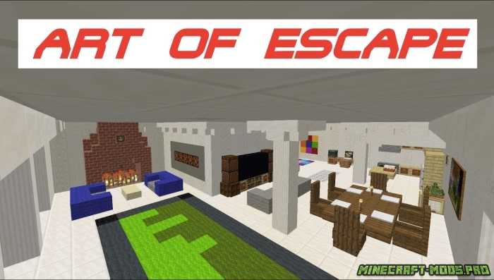 Карта Головоломка Art of Escape для Майнкрафт