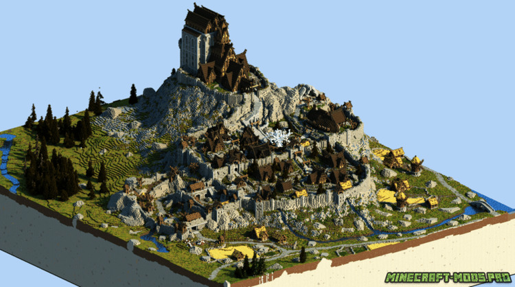 Карта The Elder Scrolls V: Skyrim для Майнкрафт