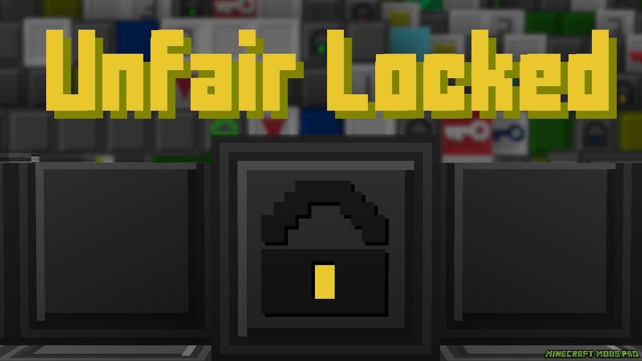 Карта головоломка Unfair Locked для Майнкрафт