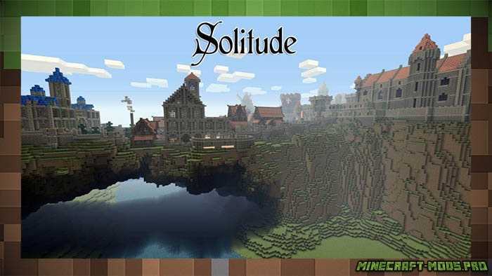 Карта Solitude Skyrim для Майнкрафт