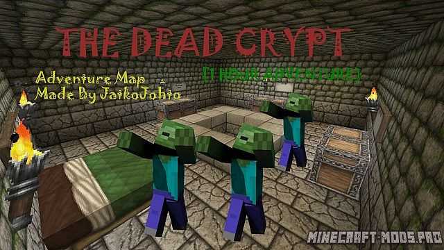 Карта Приключение В Мертвом склепе для Майнкрафт
