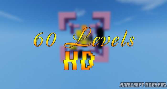 Карта 60 уровней Паркура для Майнкрафт