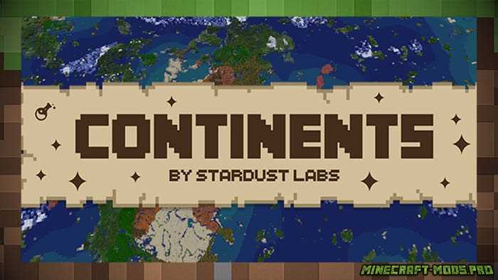 Мод Continents Континенты для Майнкрафт