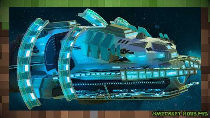 Самый большой космический корабль, когда-либо построенный в Minecraft