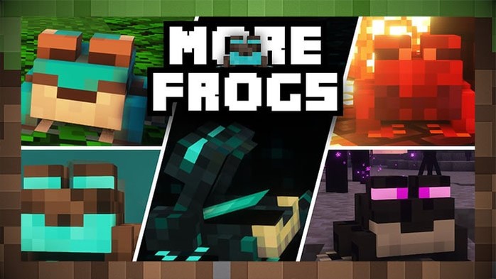 Мод More Frogs - Новые Лягушки для Майнкрафт