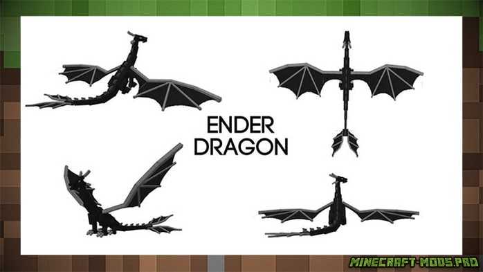 Текстуры Better Improved Ender Dragon Remastered для Майнкрафт