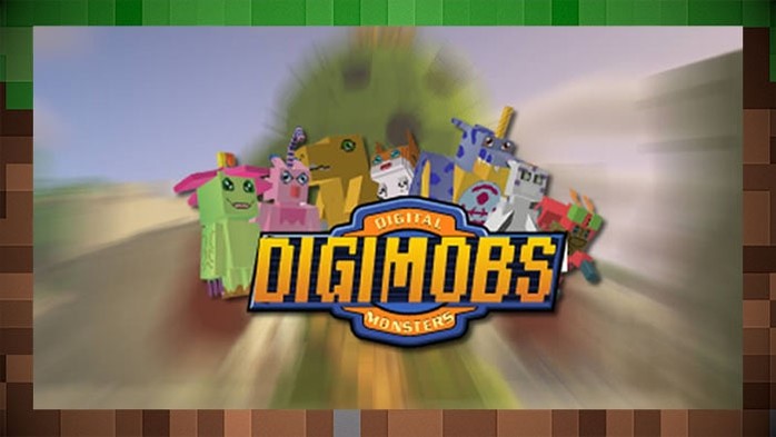 Мод Digimobs / мобы Дигимоны для Майнкрафт