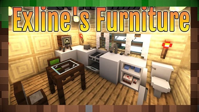 Мод Exline's Furniture - Декор и Украшения для Дома для Майнкрафт