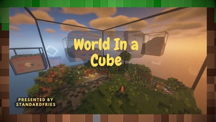 Карта  Orld in a Cube - Мир в кубе для Майнкрафт