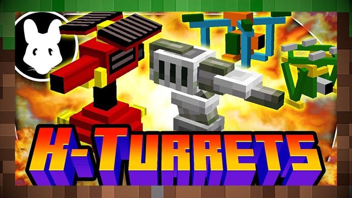 Мод K-Turrets / Турели для Майнкрафт