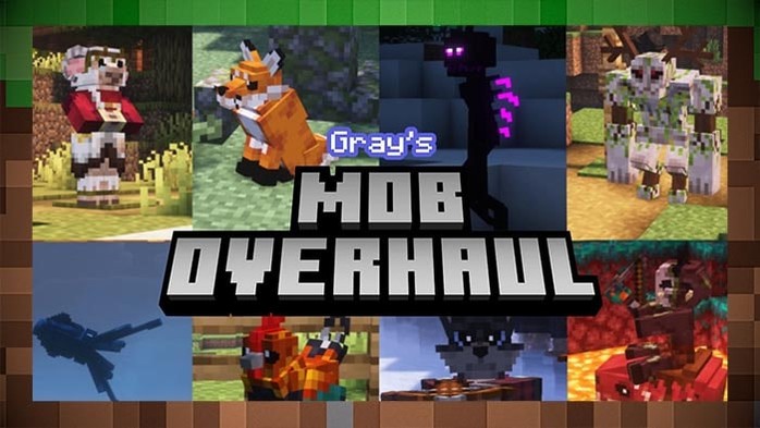 Текстуры Grey's Mob Overhaul для Майнкрафт