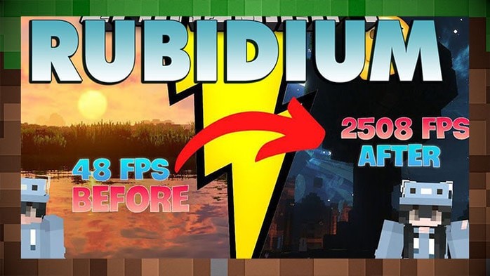 Мод Rubidium повышение FPS для Майнкрафт