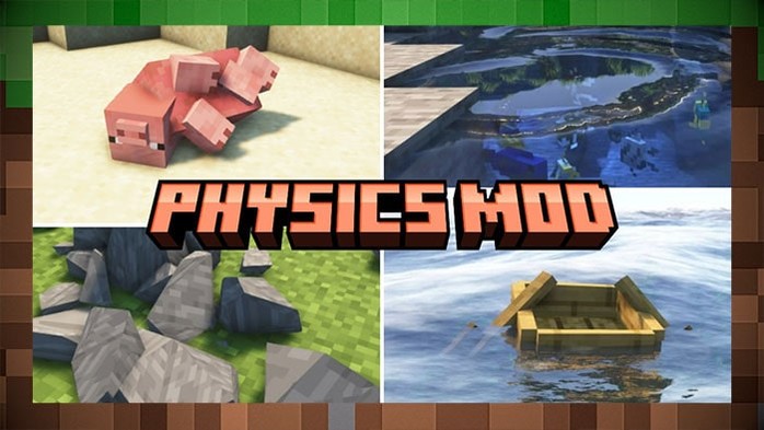 Мод Physics - Физики: Гравитация и Движение для Майнкрафт